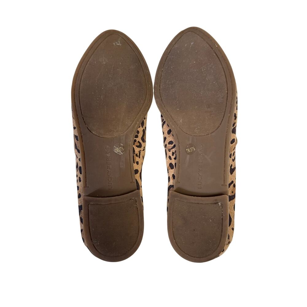 Lucky Brand Loafters Women's 7 Brogan Leopard Leather Upper - Picture 5 of 7